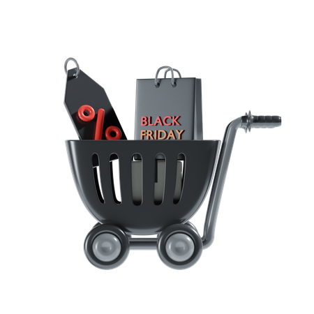 Carrito de compras  3D Illustration