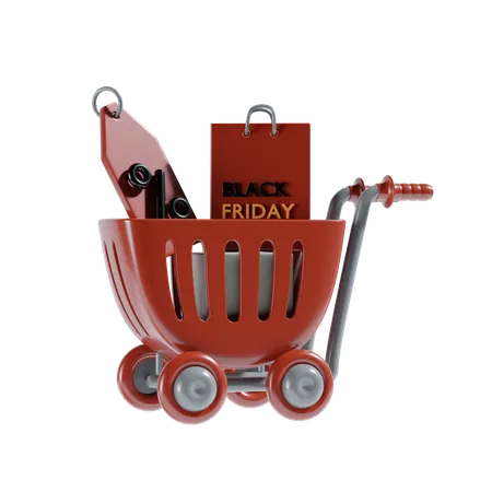 Carrito de compras  3D Illustration