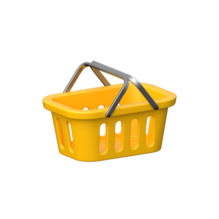 Carrito de compras para pedidos en línea.  3D Icon