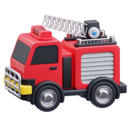 Carro de bombeiro  3D Icon