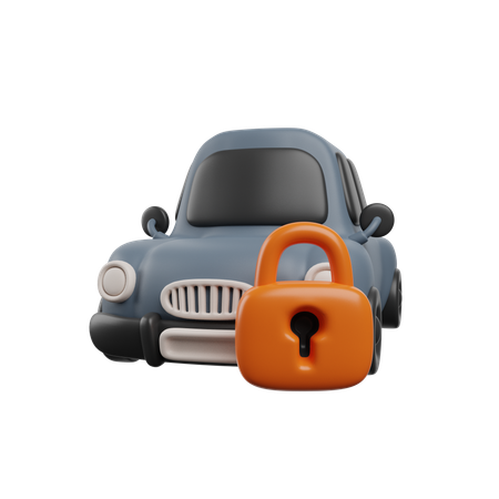 Fechadura de carro  3D Icon