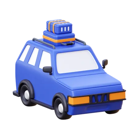 Carro de viagem  3D Icon