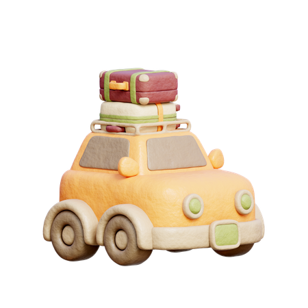 Carro de viagem  3D Icon