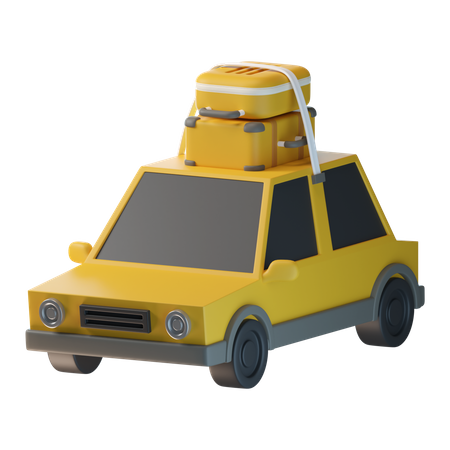 Carro de viagem  3D Icon