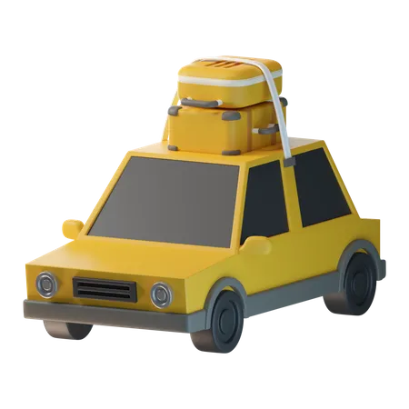 Carro de viagem  3D Icon