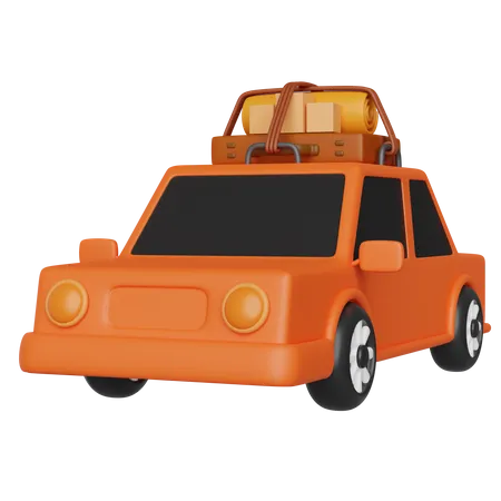 Carro de viagem  3D Icon