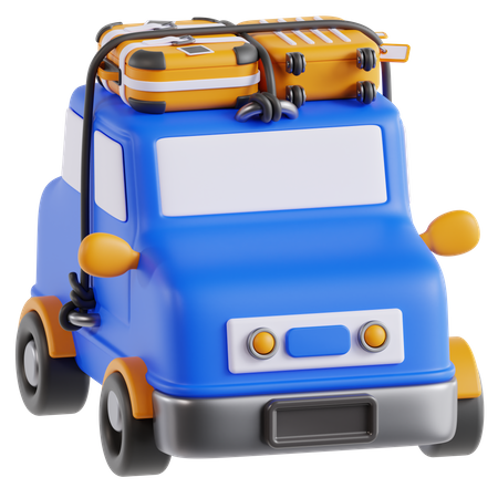 Carro de viagem  3D Icon