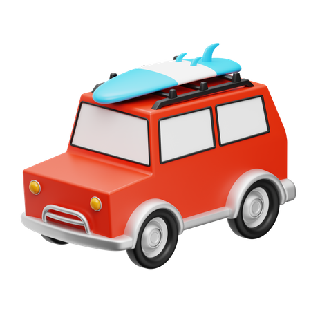 Carro de viagem  3D Icon