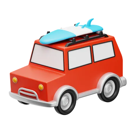 Carro de viagem  3D Icon