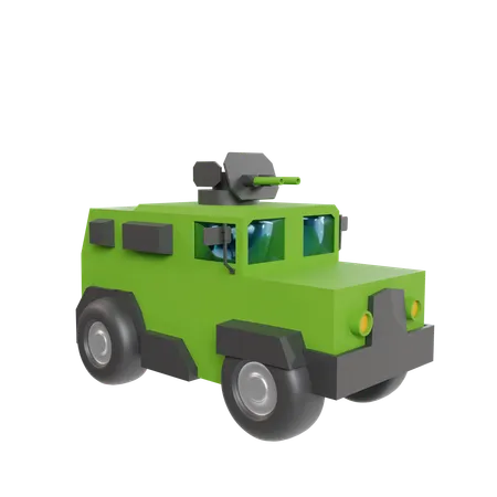 Carro militar  3D Icon