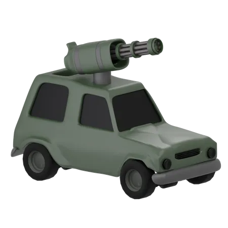 Carro militar  3D Icon