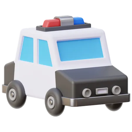 Carro da polícia  3D Icon