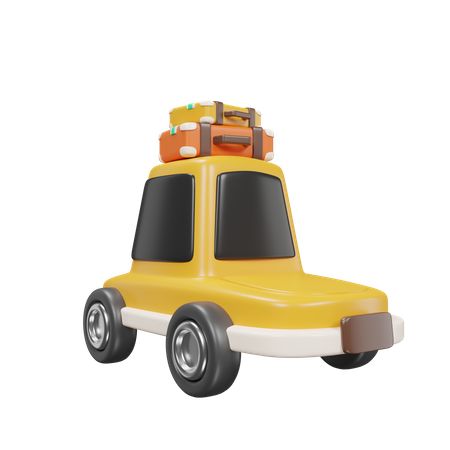 Carro de viagem  3D Icon