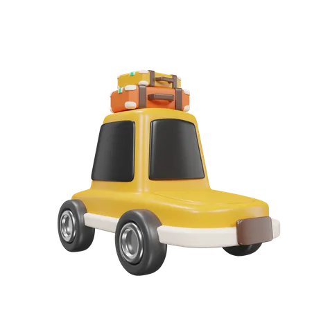 Carro de viagem  3D Icon