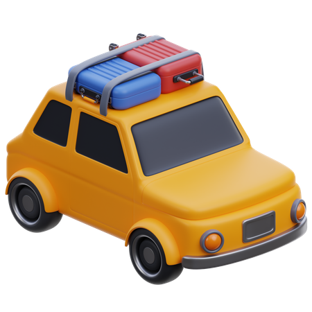 Carro de viagem  3D Icon