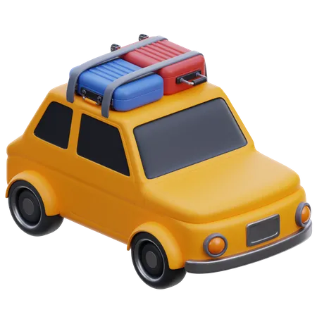 Carro de viagem  3D Icon