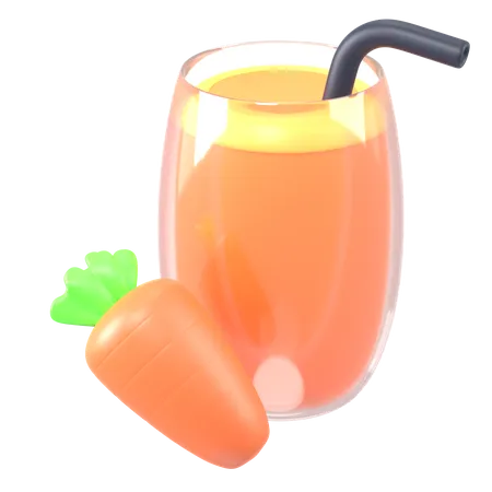 Carrot Juice  3D Icon