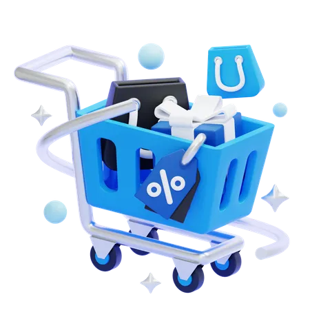 Cart  3D Icon