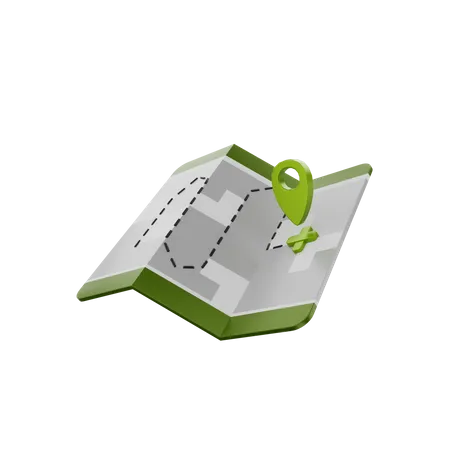 Carte  3D Icon