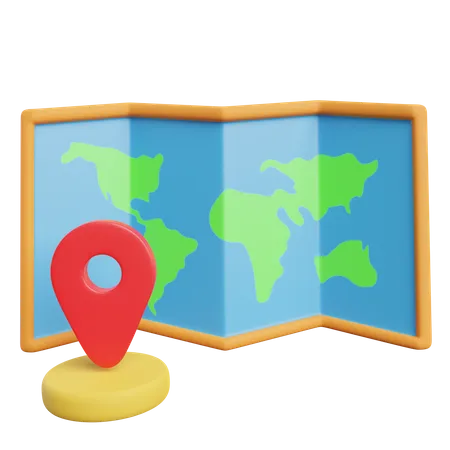 Carte  3D Icon