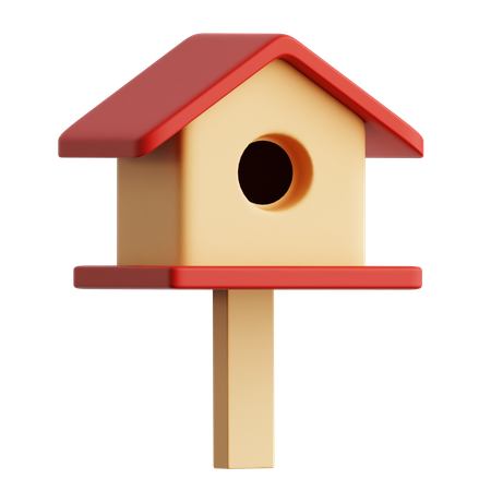 Casa del pájaro  3D Icon