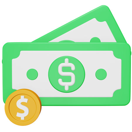 Cash  3D Icon