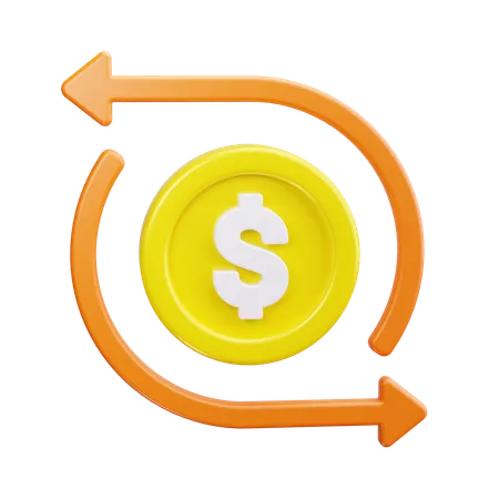 Cash Flow  3D Icon