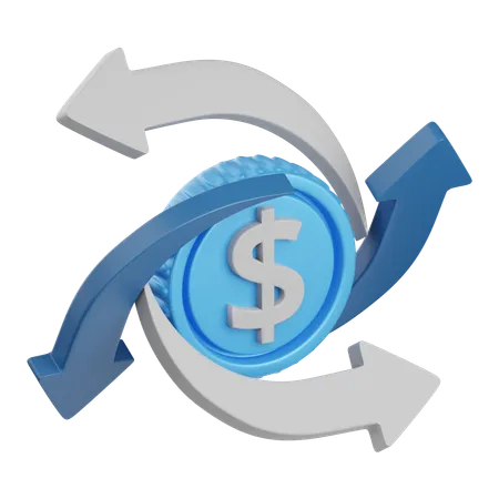 Cash Flow  3D Icon