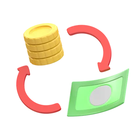 Cash Flow  3D Illustration