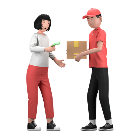 Cash On Delivery  3D Illustration