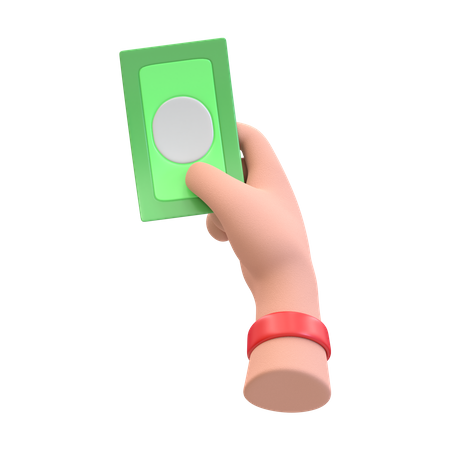 Cash Payment  3D Illustration