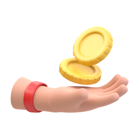 Cash Payment  3D Illustration