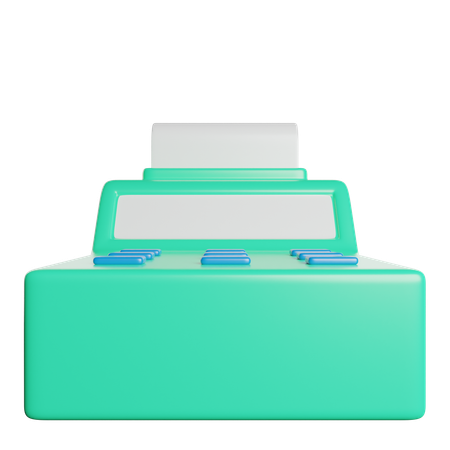 Cashier Machine  3D Icon