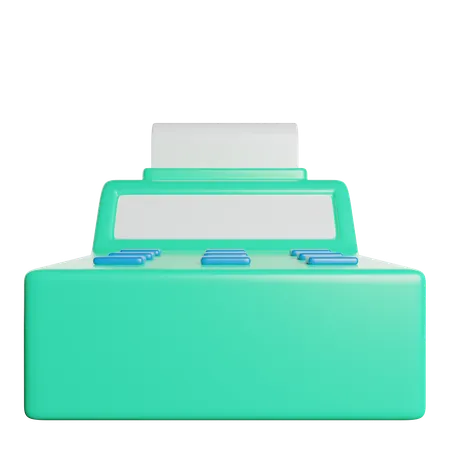 Cashier Machine  3D Icon