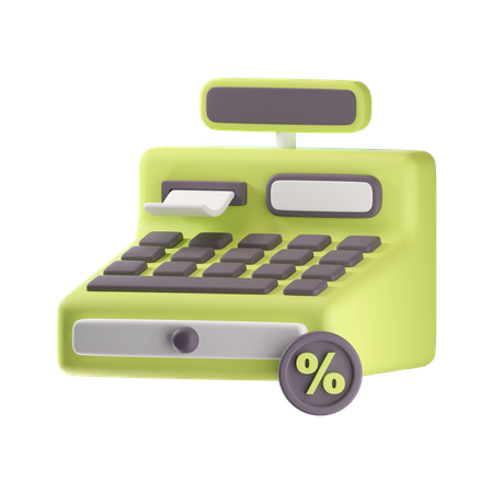 Cashier Machine  3D Icon