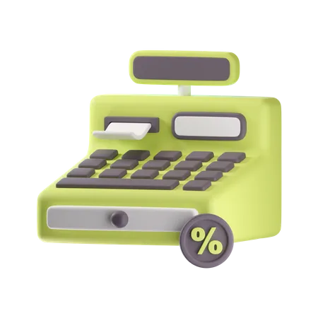 Cashier Machine  3D Icon