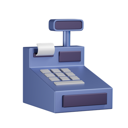 Cashier Machine  3D Icon