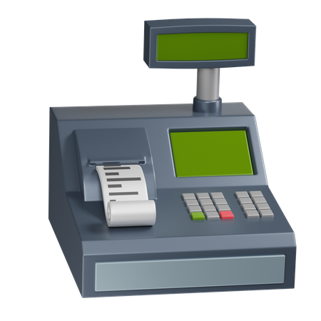 Cashier Machine  3D Illustration