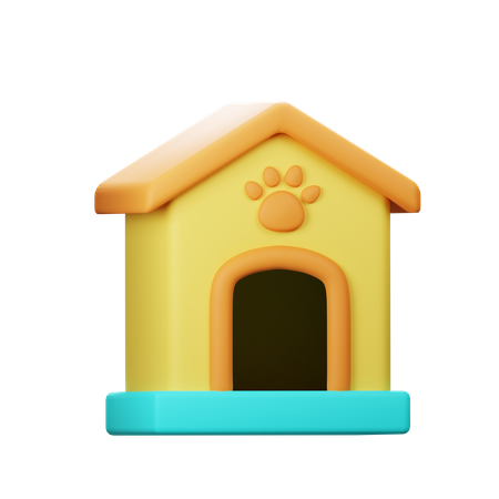 Casa de animais de estimação  3D Icon