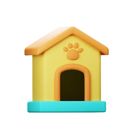 Casa de animais de estimação  3D Icon