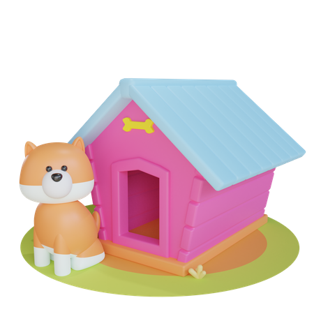 Casinha de cachorro  3D Icon