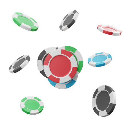 Casino Coins  3D Icon