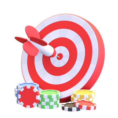 Casino Dart  3D Illustration