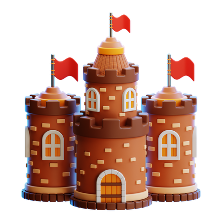 Castelo  3D Icon