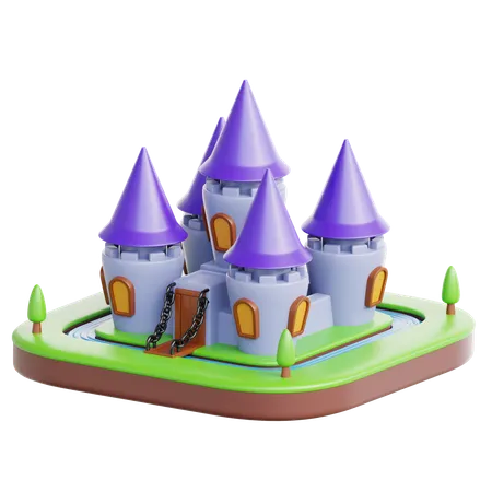 Castelo  3D Icon