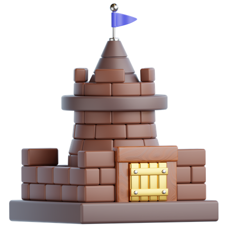 Castelo  3D Icon