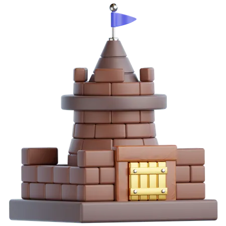 Castelo  3D Icon