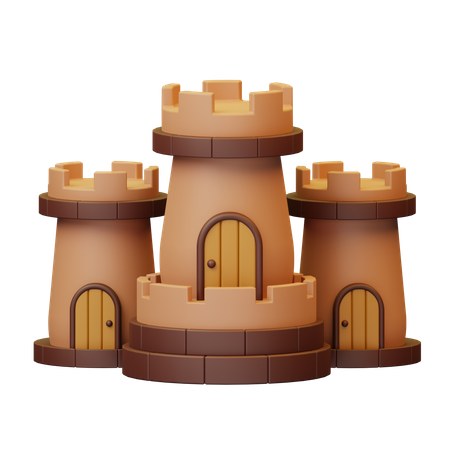 Castelo  3D Icon