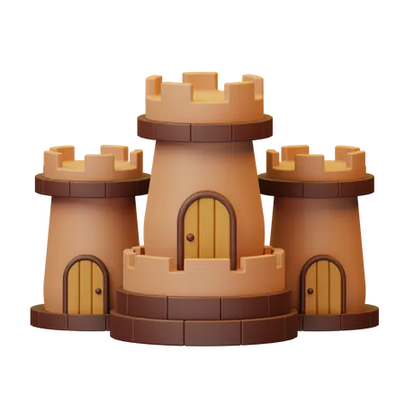 Castelo  3D Icon