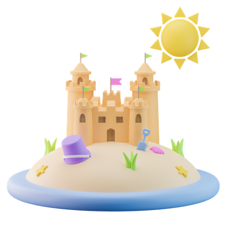 Castelo  3D Icon